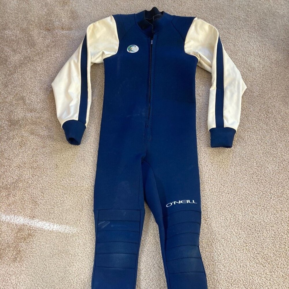 Vintage O'Neill Wetsuit 60s 70s Mens Size Medium M Blue Retro Longboard Fullsuit